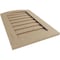 Ekena Millwork Timberthane Knotty Pine Arch Top Faux Wood Non-Functional Gable Vent, Primed Tan, 18"W x 24"H GVURAR18X24DKPPR - alternate 3